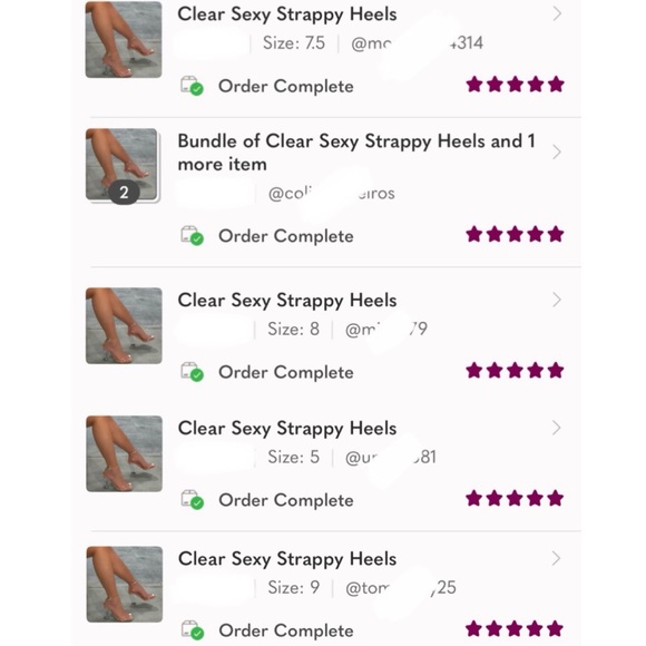 Clear Sexy Strappy Heels - Picture 6 of 8